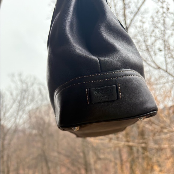 Vintage Coach Hampton Black Leather Carryall | Style 7555 | 2003 | Great Cond - Picture 7 of 11